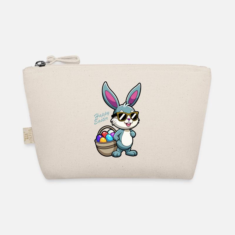 Happy Easter - Easter Bunny - Easter Egg - Gift Organic Pouch