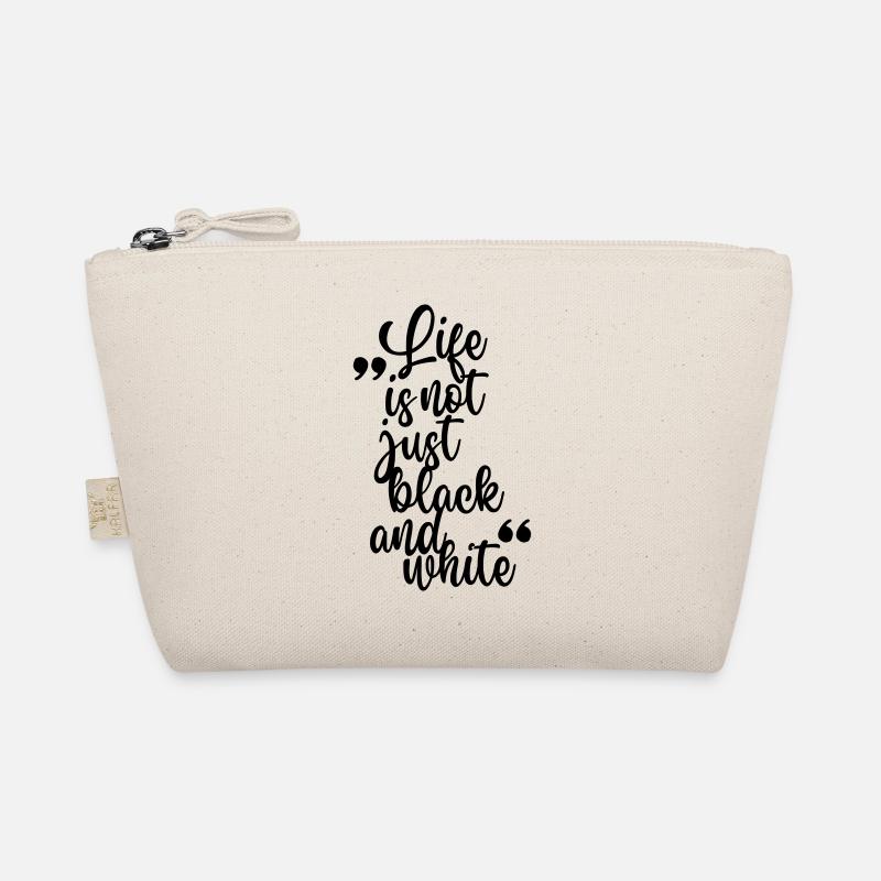 Life is not just black and white (black) Bio-Täschchen