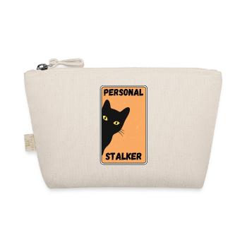 Black Cat – Personal Stalk - Organic Pouch - nature - Front