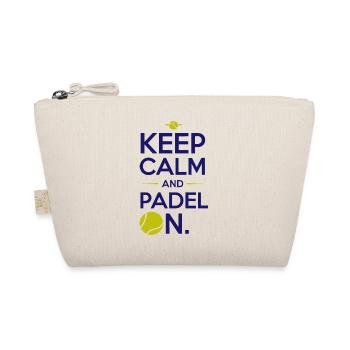 Keep calm and padel on 3 - Bio-Täschchen - Natur - Vorne