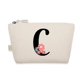 Lettre c fleurs minimalistes - Trousse biologique - nature - Devant