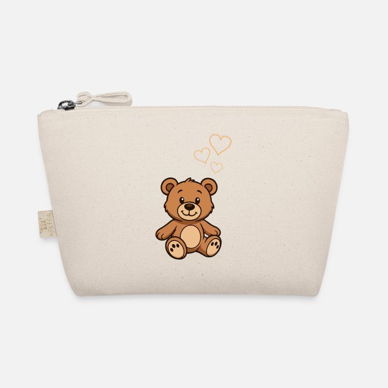 teddybaer comic love Bio-Täschchen