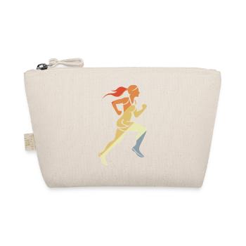 Coureuse Fille Style Rétro - Trousse biologique - nature - Devant