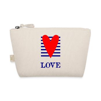 MOM. MOTHER'S DAY. HEART. FEAST. HAPPY BIRTHDAY - Organic Pouch - nature - Front