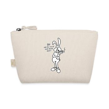 Osterhase Spruch - Bio-Täschchen - Natur - Vorne