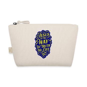 Jesus Way Truth Life Bible Verse - Organic Pouch - nature - Front