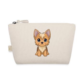 Adorable chiot Yorkshire aux grands yeux - Trousse biologique - nature - Devant