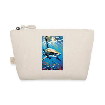 Shark | Great White Shark | Sea Creature | Fish - Organic Pouch - nature - Front