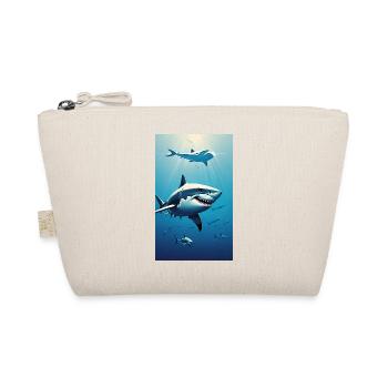 Shark | Great White Shark | Sea Creature | Fish - Organic Pouch - nature - Front