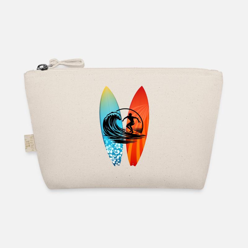 Surfer Surfbrett Bio-Täschchen