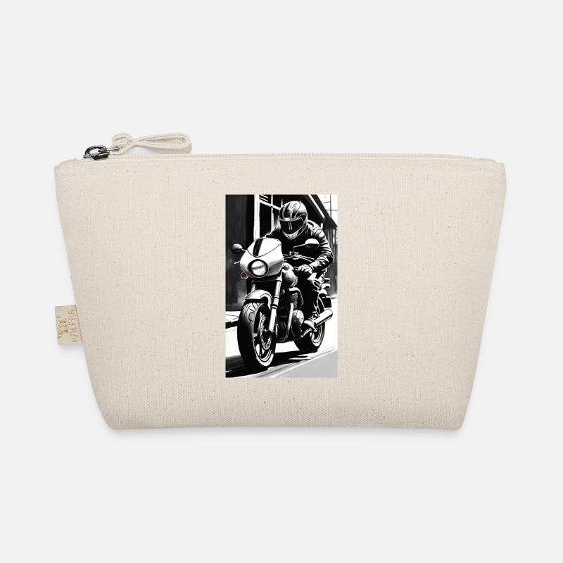 Motorrad | Biker | Motorradfahrer Bio-Täschchen