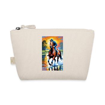 Horse | Horse Riding | Animal | Mount | Colorful - Organic Pouch - nature - Front
