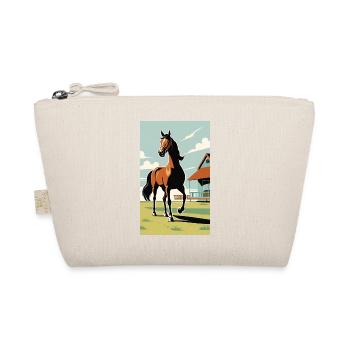 Horse | Horse Riding | Animal | Mount | Colorful - Organic Pouch - nature - Front