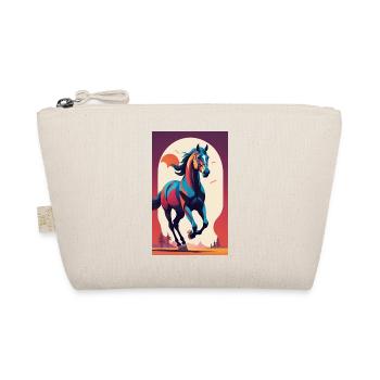 Horse | Horse Riding | Animal | Mount | Colorful - Organic Pouch - nature - Front
