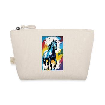 Horse | Horse Riding | Animal | Mount | Colorful - Organic Pouch - nature - Front
