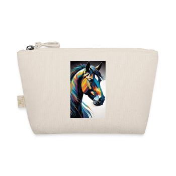 Horse | Horse Riding | Animal | Mount | Colorful - Organic Pouch - nature - Front