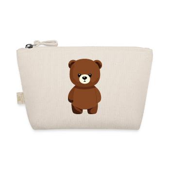 Cartoon Bear - Organic Pouch - nature - Front