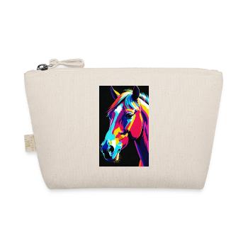 Horse | Horse Riding | Animal | Mount | Colorful - Organic Pouch - nature - Front