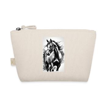 Horse | Horse Riding | Animal | Mount | Colorful - Organic Pouch - nature - Front