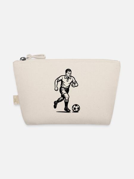 Footballer Striker - Organic Pouch - nature - Front
