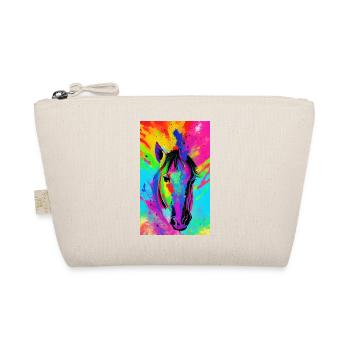 Horse | Horse Riding | Animal | Mount | Colorful - Organic Pouch - nature - Front