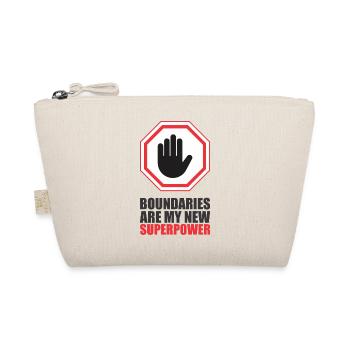 Empowering Hand with Boundary Reminder - Organic Pouch - nature - Front