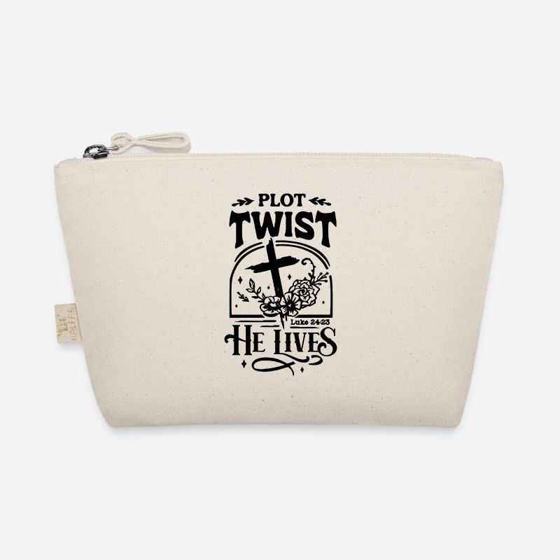 Plot Twist: Er lebt Ostern Christ Bio-Täschchen