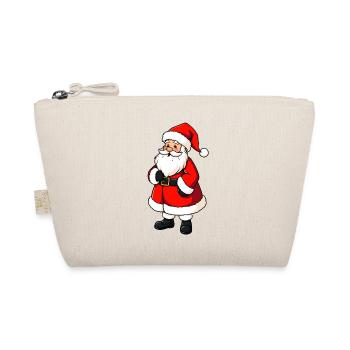 Weihnachtsmann - Bio-Täschchen - Natur - Vorne