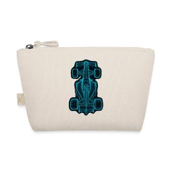 Design de voiture de course futuriste bleu - Trousse biologique - nature - Devant