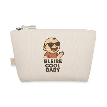 Baby mit Sonnenbrille - Bio-Täschchen - Natur - Vorne