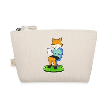 Fuchs Sekretärin Papier Büro - Bio-Täschchen - Natur - Vorne