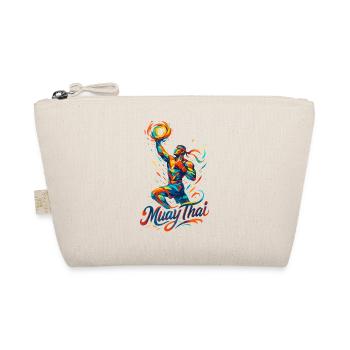 Muay Thai Thaiboxen Kickboxen Boxer Geschenk - Bio-Täschchen - Natur - Vorne