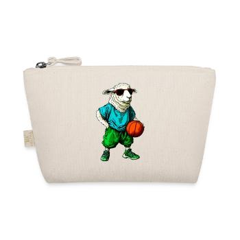 Schafe Basketball / Basketballspieler Schaf - Bio-Täschchen - Natur - Vorne