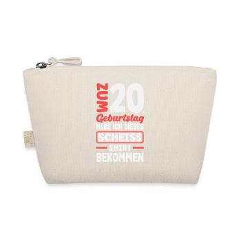 Funny 20th Birthday Gift - Organic Pouch - nature - Front
