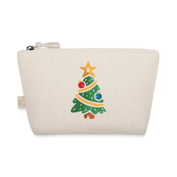 Christmas Tree Cartoon Illustration - Organic Pouch - nature - Front