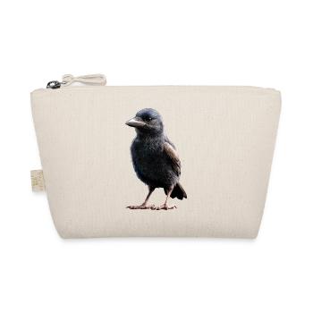 Raven, Crow, Bird, Raven Crow, Jackdaw, Black Raven - Organic Pouch - nature - Front