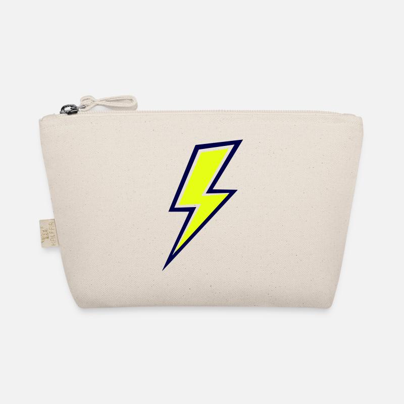 Geometric Neon Beam Organic Pouch