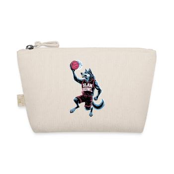 Slam Howl Basketball Wolf - Organic Pouch - nature - Front