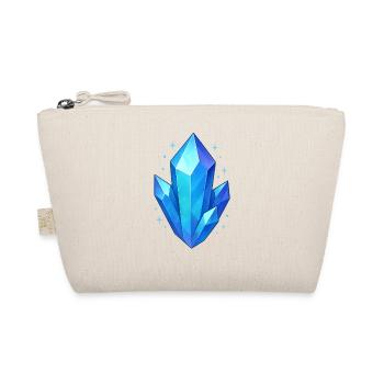 Blue Crystal Cluster - Organic Pouch - nature - Front