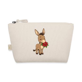 Âne de Noël au poinsettia - Trousse biologique - nature - Devant