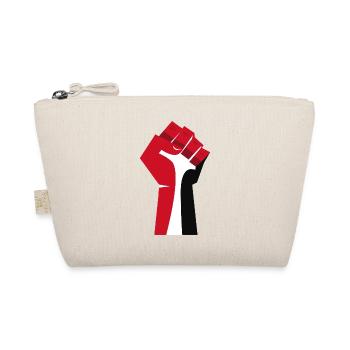 The Raised Fist (Red, White, Black) - Organic Pouch - nature - Front