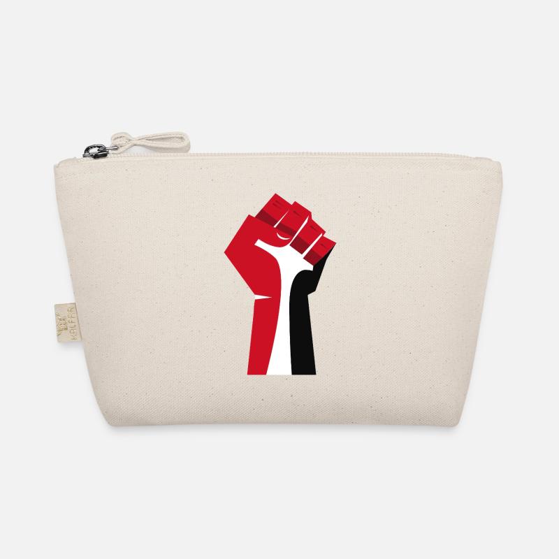 The Raised Fist (Red, White, Black) Organic Pouch