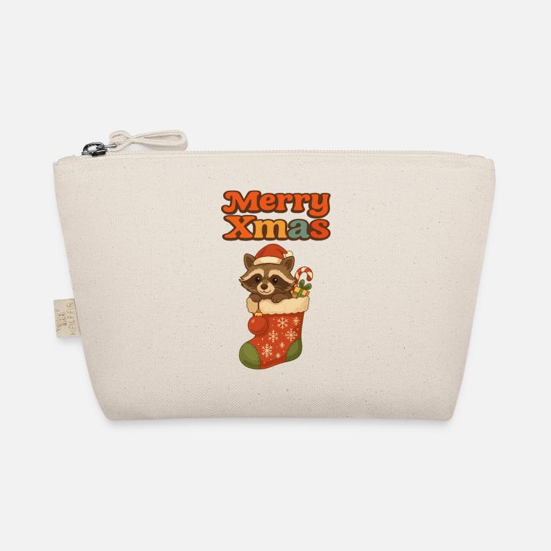 Raton laveur de Noël en bas Trousse biologique