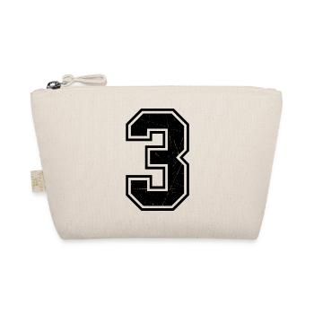 Geometric 3 Distress - Organic Pouch - nature - Front
