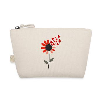 Heartburst Flower - Organic Pouch - nature - Front