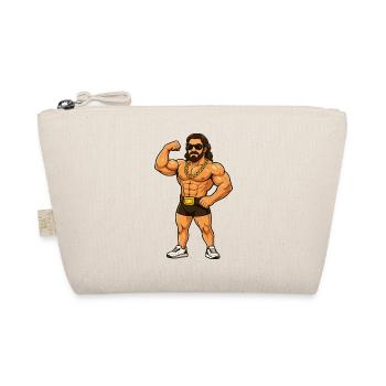 Wrestler with gold chain - Organic Pouch - nature - Front