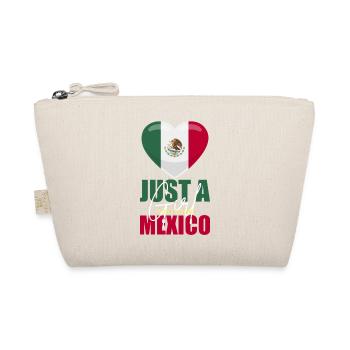 Mexique Coeur Drapeau Amour - Trousse biologique - nature - Devant