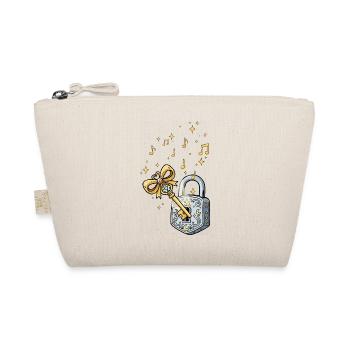 Golden Key and Music Fairy Tale - Organic Pouch - nature - Front