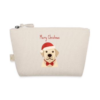 Golden Retriever Merry Christmas Design - Bio-Täschchen - Natur - Vorne