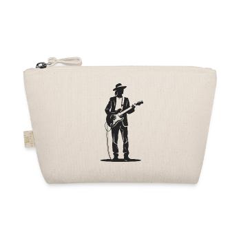 Gitarrist - Cooles Silhouette Logo - Bio-Täschchen - Natur - Vorne